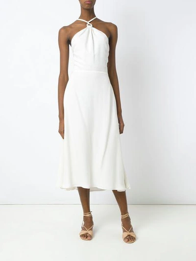 Shop Andrea Marques Midi Jumpsuit In Off White