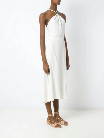 Shop Andrea Marques Midi Jumpsuit In Off White