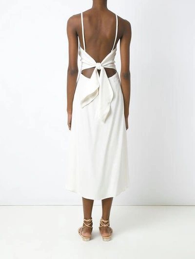 Shop Andrea Marques Midi Jumpsuit In Off White