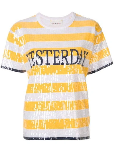 "Yesterday" sequined shortsleeved T-Shirt