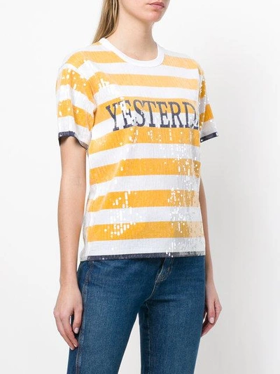 "Yesterday" sequined shortsleeved T-Shirt