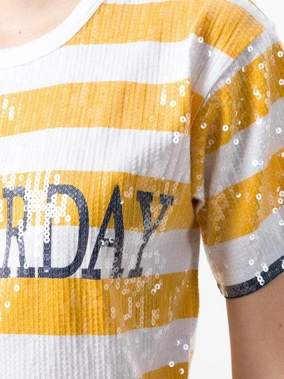 "Yesterday" sequined shortsleeved T-Shirt