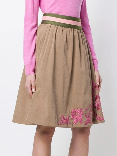 Shop Bazar Deluxe Floral Embroidered Skirt