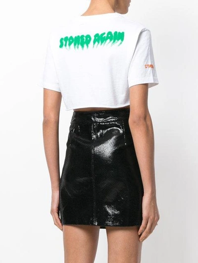 Shop Heron Preston Stoned Crop T-shirt