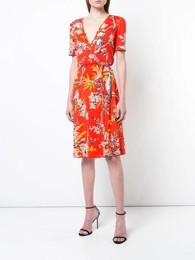 Shop Diane Von Furstenberg Floral Wrap Dress