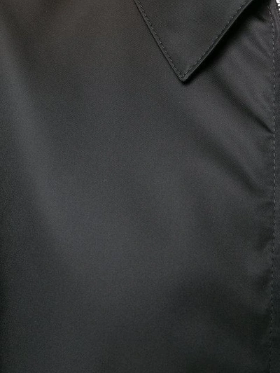 Shop Prada Sheen Bomber Jacket - Black