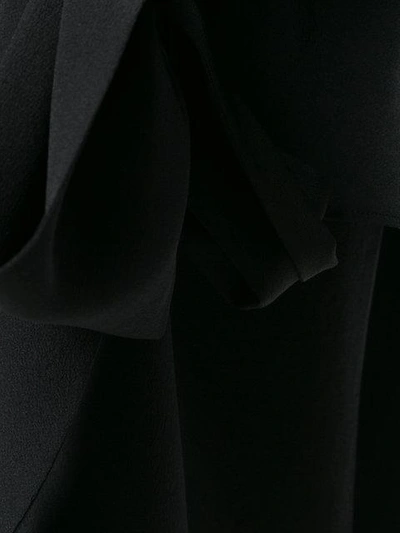 Shop Givenchy Flared Long-sleeve Blouse - Black