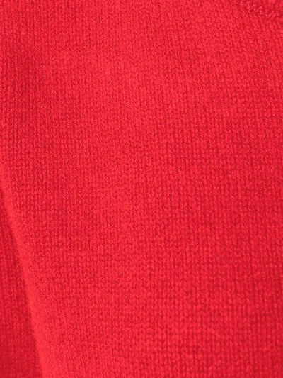 Shop Alberta Ferretti Wednesday Intarsia Jumper In Red