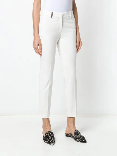 Shop Peserico Tailored Cropped Trousers