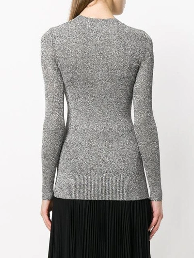 Shop Christopher Kane Dna Metallic Jumper