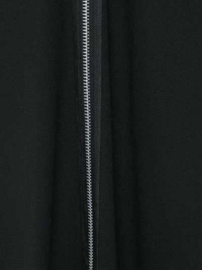 Shop Yohji Yamamoto Zip Front Maxi Dress In Black