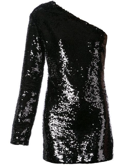 Shop Rta Edie Fitted Mini Dress In Black