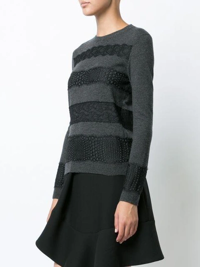 Shop Giambattista Valli Lace Panel Sweater