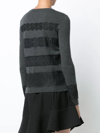 Shop Giambattista Valli Lace Panel Sweater