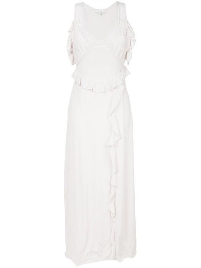 Shop Iro Ruffled Maxi Dress - Neutrals