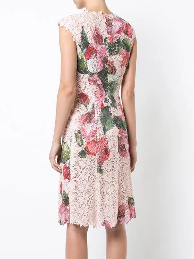 Shop Monique Lhuillier Floral Lace Dress