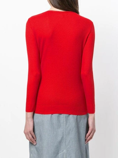 Shop Apc Ribbed Crew Neck Jumper