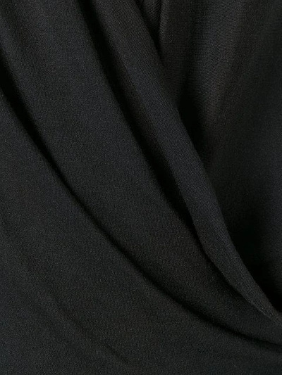 Shop Rick Owens Draped Front Blouse In Black