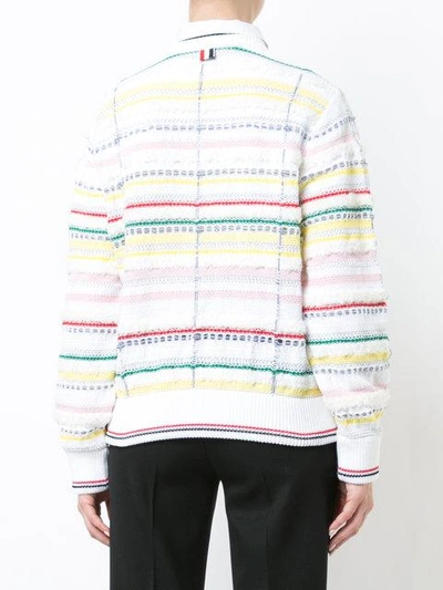 Shop Thom Browne Cropped Multi In White