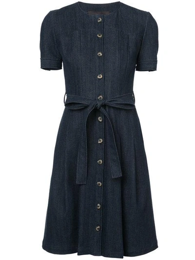 Shop Carolina Herrera Denim Shirt Dress In Blue