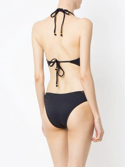 Shop Amir Slama Halterneck Swimsuit In Black