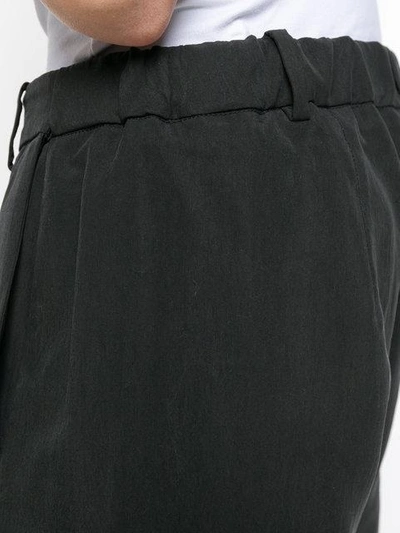 Shop Ilaria Nistri Casual Cropped Trousers - Black