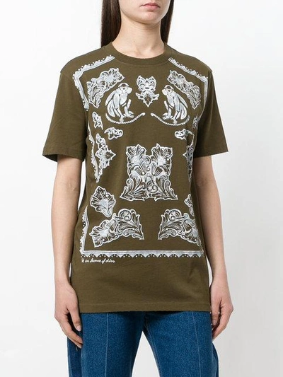 Shop Red Valentino Floral Design T-shirt