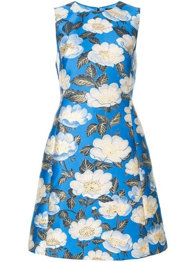 Shop Dolce & Gabbana Floral Print Dress - Blue