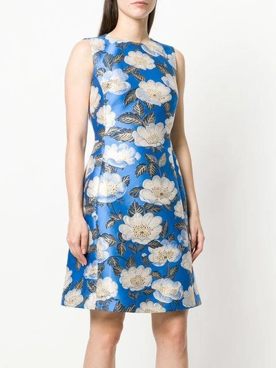 Shop Dolce & Gabbana Floral Print Dress - Blue