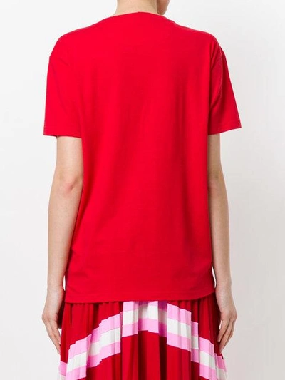 Shop Valentino Logo Patch T In Red