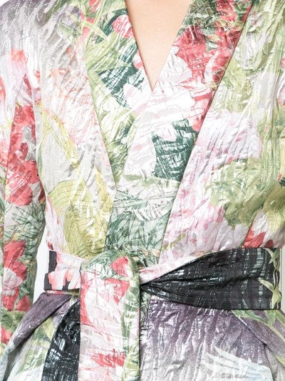 Shop Josie Natori Birds Of Paradise Jacket In Multi Mlt