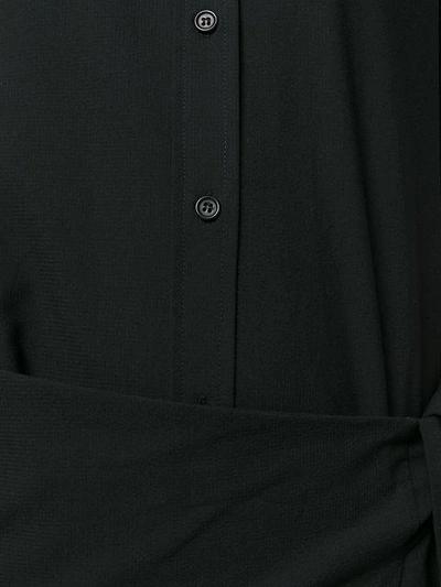 Shop Henrik Vibskov Button Down Wrap Dress - Black