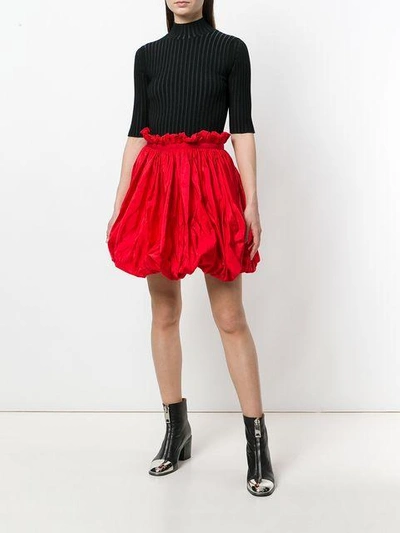 Shop Alexander Mcqueen Bubble Hem Skirt