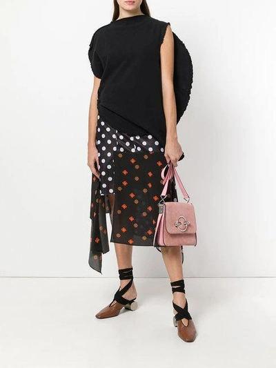 Shop Jw Anderson Panelled Pattern Midi Skirt In Multicolour