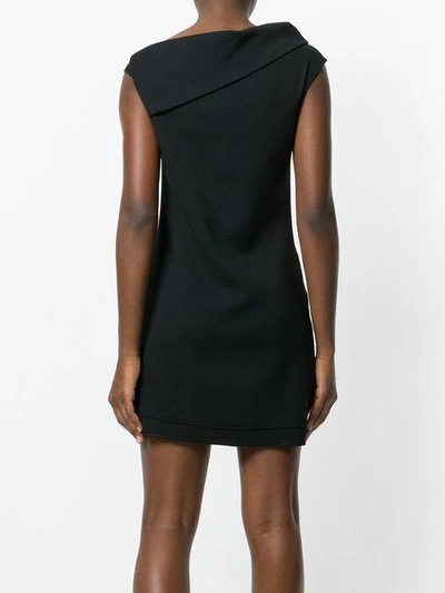 Shop Helmut Lang Asymmetric Collar Dress