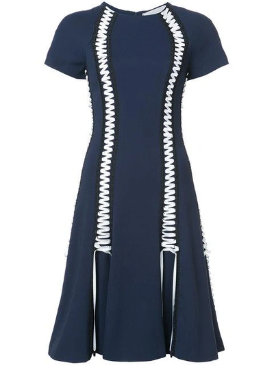 Shop Jonathan Simkhai Lace Up Flared Dress