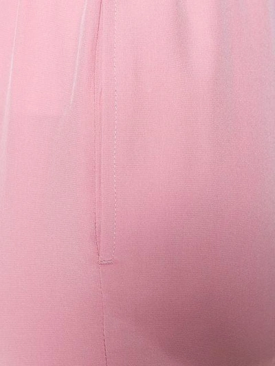 Shop Aspesi Cropped Palazzo Pants In Pink