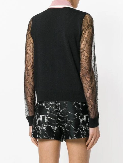 Shop N°21 Lace Shirt In Black