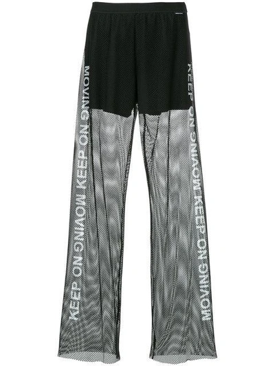 Shop Marc Cain Keep On Mesh Trousers In Black