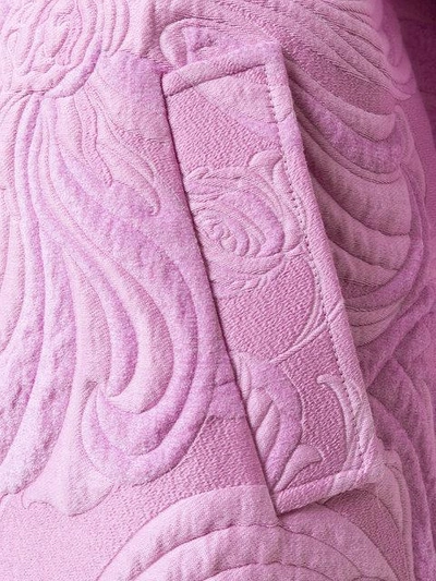 Shop Emilio Pucci Jacquard Coat In Pink