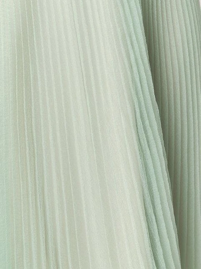 plissé organza A-line skirt