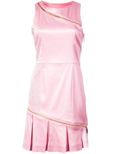Shop Thomas Wylde Fitted Short Dress In Pink