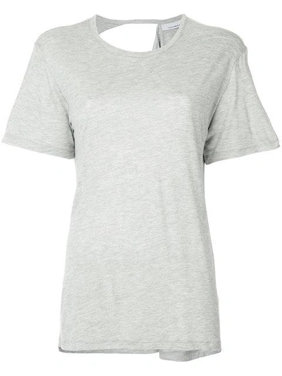 Shop Kacey Devlin Exposed Shoulder Blade T-shirt - Grey