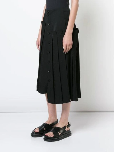 Shop Y's Asymmetric Pleat Skirt