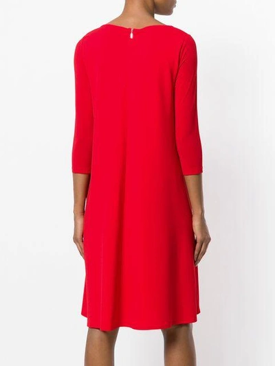 Shop Max Mara Flared Loose Dress In Red