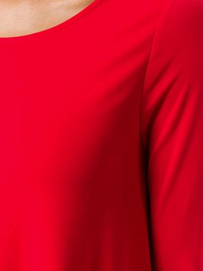Shop Max Mara Flared Loose Dress In Red