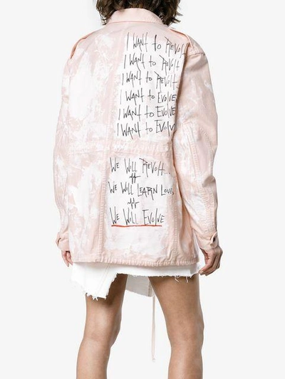 Shop Faith Connexion Oversized Utility Jacket - Pink