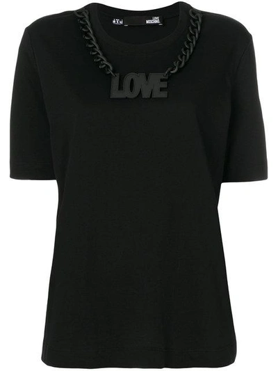 Shop Love Moschino Love Chain T