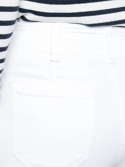 Shop Paige Straight Leg Cropped Jeans In White