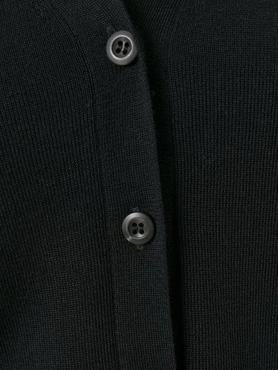 Shop Prada Cropped Fitted Cardigan - Black